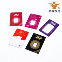 Support de carte d'emballage en PET auto-adhésif pour pièces de monnaie/bars d'or avec hologramme de sécurité par estampage à chaud