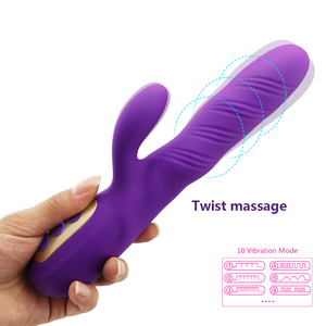 Juguete Sexual para Adultos Twist, Vibrador de Clítoris Recargable por USB, Color Morado, Vibrador de Estimulación para Adultos - Product Image 5