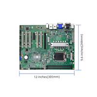 Eip EAMB-1502 ATX 305*244mm Intel H420E Q470E LGA 1200 2*DDR4 hingga 64GB SATA 2LAN 6COM 10USB Motherboard Industri Tertanam