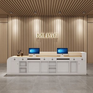 <span class=keywords><strong>Comptoir</strong></span> d'Accueil Contemporain et Élégant <span class=keywords><strong>pour</strong></span> Salon <span class=keywords><strong>de</strong></span> Beauté, Hôtel ou Entreprise – Banque d'Accueil Brillante avec Éclairage LED - Product Image 6