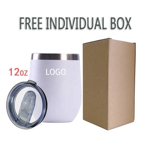 แก้วไวน์สแตนเลสติดผนัง2ชั้น,แก้วไวน์ขนาด12ออนซ์พร้อมฝาปิด - Product Image 5
