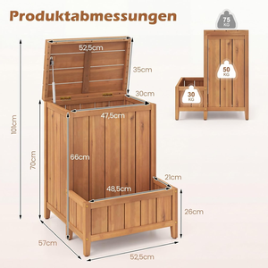Armoire à outils multifonctionnelle JX pour l'extérieur, idéale pour la culture de plantes, avec un grand espace et fabriquée en bois massif de haute qualité - Product Image 4