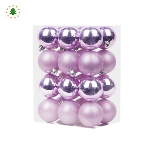 China supplier custom least wholesale <span class=keywords><strong>Mexican</strong></span> Christmas decoration plastic pink ball set - Product Image 1