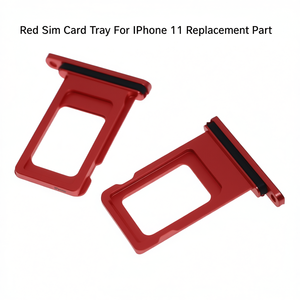 Vassoio porta SIM rosso per iPhone 11, ricambio - Product Image 2