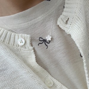 Collar con Colgante de Plata de Ley S925 para Mujer, Exquisito Diseño de Gota de Agua Desértica, Diamante Azul, Lujo Ligero, Collares de Perlas para el Trabajo - Product Image 3