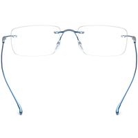 Gafas Borregls sin Montura de Titanio para Hombre, Nuevo Diseño de Marca, Montura Ultraligera, Gafas Cuadradas sin Marco para Mujer, Lentes Ópticas 185708