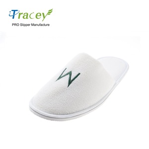 Pantuflas de <span class=keywords><strong>Hotel</strong></span> Desechables con Logotipo Personalizado, Lujosas, Cómodas, Ligeras, de 5 Estrellas, con Punta Cerrada, Tamaño de Viaje - Product Image 3