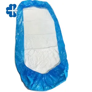 100X230Cm Disposable Blue Bed Sheet Cover With Elastic Around For Medical And Home Care Use