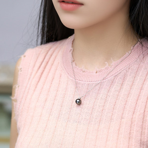 Collar con Colgante de Perla Aurora Edison, Diamante Blanco Australiano, Oro de 18K, Elegante Conjunto de Diamantes, Abrigos de Mujer con Luz Fría de Montaña - Product Image 3