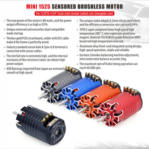 Motor sin Escobillas Mini Sensorizado 1525 1410 con Carcasa de Plástico para Aplicaciones RC - Product Image 2