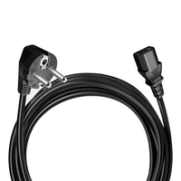 Câble d'alimentation européen SIPU 1,5 m 1,8 m 2 broches, cordon d'alimentation CA UE pour ordinateur portable C13 C7 C5