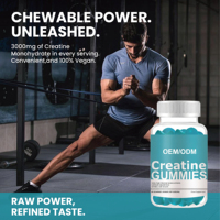 Suplemen Permen Kunyah Creatine Monohydrate 3000mg Label Pribadi OEM untuk Pertumbuhan Otot, Grosir Pabrik China