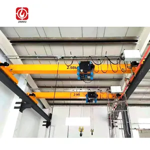 With Power Rails 3ton 5ton 8t 10t 12ton Single Girder Bridge Crane Festoon Overhead EOT Cranes Price With Cabin