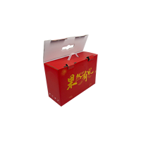 Boîte en papier kraft rectangulaire personnalisée avec stratification mate, conteneur cadeau artisanal pliable pour impression CMJN