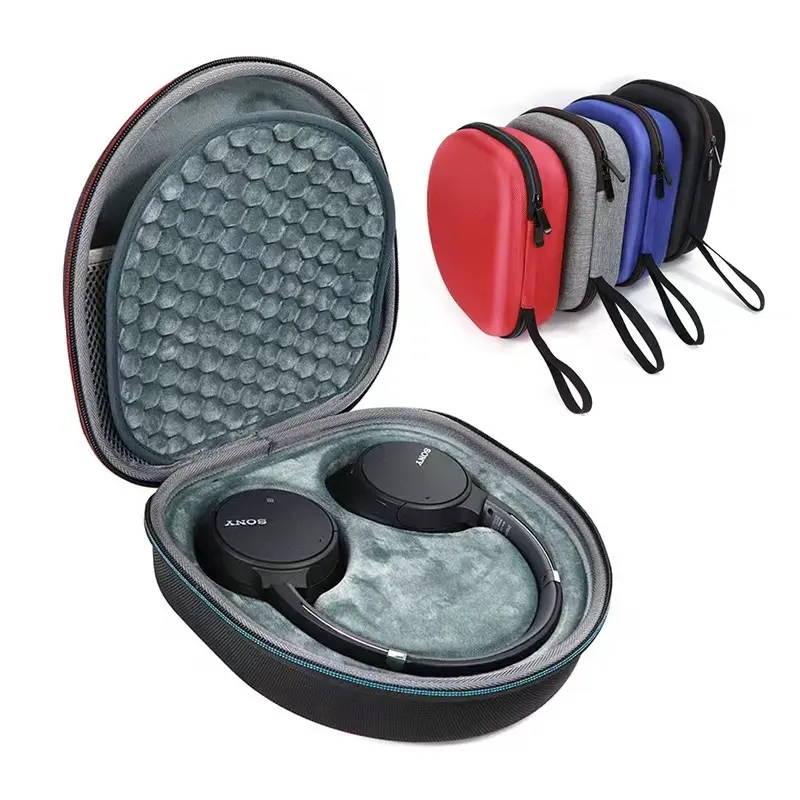 Factory sale waterproof hard carrying wireless bluetooth headset case eva headphone bag for sony