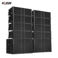 Altavoces de Subwoofer de matriz de línea profesional de 18 pulgadas para espectáculo al aire libre, escenario, boda, altavoces activos, sistema pasivo