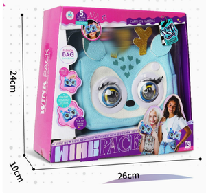 Borsa a Tracolla Elettrica Musicale con Occhi Lampeggianti per Bambine, Zaino con Modalità Parlante, <span class=keywords><strong>Zainetto</strong></span> da Fata per Bambine, Giocattolo AI, Regalo - Product Image 1