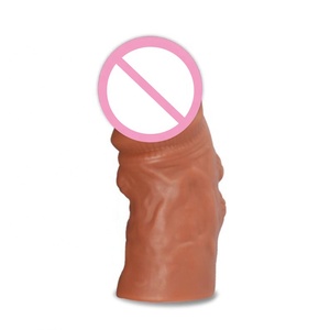 Reutilizable super suave TPE pene largo manga de extensión para hombres gay de retardo de tiempo - Product Image 3