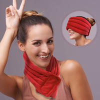 Pakcare Migraine Micro-ondes Chauffage Bandeau Thérapie Maux de tête Bandeau pour Humide Apaisant Tension Puffy Yeux Migraine