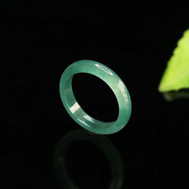Natural Burma Jade Rings Natural Stone Myanmar Jade Rings Jadeite Rings for Women