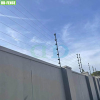 Hete Aanbieding Anti-Klim Beveiliging Hoge Spanning Elektrische Omheining Elektrische Draadomheining voor Huis Tuin Achtertuin Gevangenis Luchthaven