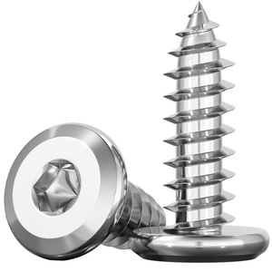 304 Stainless Steel Tapping Screws Hex Socket Head M2 M3 M4 M5 M6 M8 Metric Wood Furniture Grade A - Product Image 1