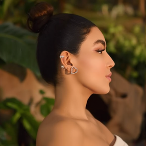 ต่างหูรูปหัวใจ สแตนเลส 316L ชุบทอง PVD เครื่องประดับแฟชั่นสำหรับผู้หญิง - Product Image 3
