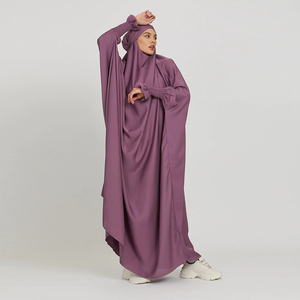 Robe de prière pour femmes musulmanes, grande taille, dubaï, khimar, longue, hijab, <span class=keywords><strong>jilbab</strong></span>, islamique, modeste, Hijab, Abaya, dernière vente - Product Image 2