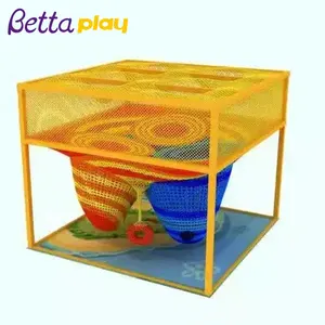 Bettapay 아이 무지개 크로 셰 뜨개질 실내 놀이터 어린이 놀이터 등반 그물