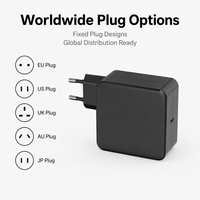 Cargador de 140W GaN PD3.0 PPS con Protección OTP, Adaptador de Corriente USB-C Único con Enchufe Fijo para EE. UU., Carga Rápida para Laptop, Tablet y Teléfono