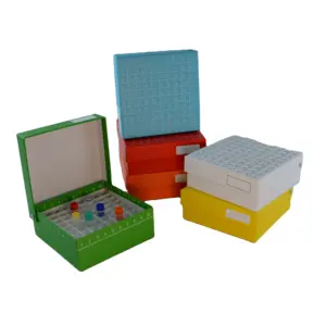 Caja de cartón de alta calidad para almacenamiento de Cryo, caja de cartón para congelar, resistente al agua, 81