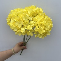 Bunga Hydrangea Buatan 270 Kelopak 5 Cabang Buket Bunga Palsu untuk Dekorasi Pernikahan Hiasan Langit-langit