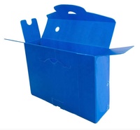 Boîte de classement en plastique ondulé A4 A5, réutilisable, en polycarbonate, pour bureau, avec impression