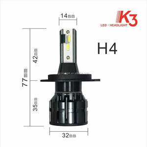 Faro Delantero para Automóvil Súper <span class=keywords><strong>Brillante</strong></span> de 4000LM 6000K H4 H1 H11 9005 9006 9012, 12V 60W, Mini Luces Antiniebla H7 - Product Image 2