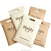 Sac de Courrier Personnalisé Écologique Biodégradable en Polyéthylène avec Poignée, Auto-Adhésif, Imperméable, pour Petites Entreprises