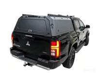 Couvre-caisse rigide pour Mitsubishi Navara et Ford F-150, ajustement universel, en alliage d'aluminium, étanche, verrouillable, installation sans perçage