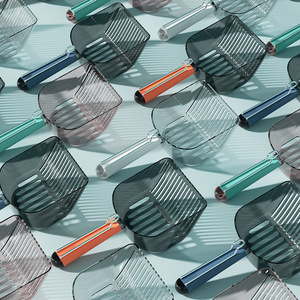 Nueva pala de plástico para arena para gatos, evita el deterioro, pala profunda, herramienta de limpieza de caca de Mascota, cuchara para arena para gatos - Product Image 5