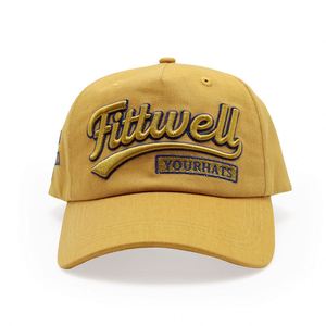 Casquettes de papa à 5 panneaux brodées sur mesure, de haute qualité, à profil bas, en gros - Product Image 1