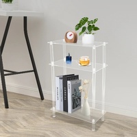 Table basse de chevet en acrylique moderne et luxueuse de style nordique pour salon, vente en gros de Chine