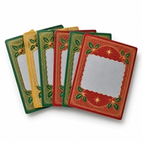 Krasloten voor de feestdagen met kerstthema voor merkspellen, vierkante en ronde hoeken, en op maat ontworpen en bedrukt voor klantencadeaus.