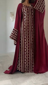 Set Abaya <span class=keywords><strong>Elegante</strong></span> Loriya per l'Eid, Lussuoso <span class=keywords><strong>Abito</strong></span> Interno Ricamato e Tunica Esterna, Abbigliamento Modesto per Donne Musulmane - Product Image 2