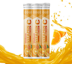 Offres Spéciales Boisson Vitaminée Bio Orange Haute Qualité 1000mg <span class=keywords><strong>Vitamine</strong></span> C 10mg Zinc Comprimés Effervescents Soutien Immunitaire - Product Image 1