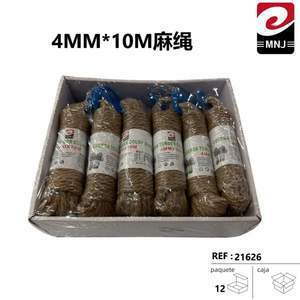 Cuerda de Yute Biodegradable de 90g, 4mm*10m, Ecológica, CUERDA para Embalaje - Product Image 1