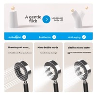 Système de douche mural haut de gamme avec jets dorsaux et massage, affichage LED gris, mitigeur intelligent, panneau de douche cascade et pluie pour salle de bain