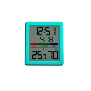 Neuankömmling Schlafzimmer Thermometer Farbbild schirm Temperatur <span class=keywords><strong>Hygrometer</strong></span> Kunststoff Material OEM Anpassung - Product Image 4