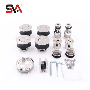 North AmericaSVA-0029B perangkat keras pintu geser, perangkat keras pintu geser, pintu kaca, sistem Roller tutup lembut, roda Pivot jalur tunggal, tanpa bingkai, hidrolik, - Product Image 2