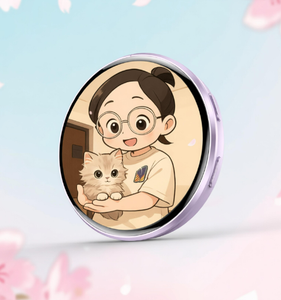 <span class=keywords><strong>Badge</strong></span> Digitale con Schermo Touch da 1,7 Pollici, Supporta Foto, GIF, Animazioni e Video di 15 Secondi, Personalizzabile <span class=keywords><strong>2026</strong></span> - Product Image 1