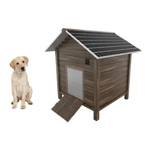 Novelty Wooden Pet House With Roof Easy-to-Assemble Breathable Dog Crate For Large Dogs For Indoor And Outdoor Use