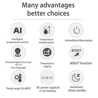 Fer à souder électrique sans fil STM32 V3 T12-A, machine à souder le plastique, batterie Li-Ion Dewalt/Makita/Milwaukee/Devon pour une performance optimale