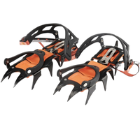 Crampons à glace professionnels 12 dents crampons antidérapants crampons à glace pour chaussure de botte de neige d'hiver
